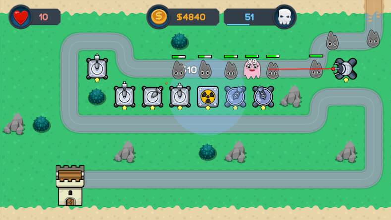 Скачать взломанную Haunted Tower - Tower Defense [Мод меню] MOD apk на Андроид