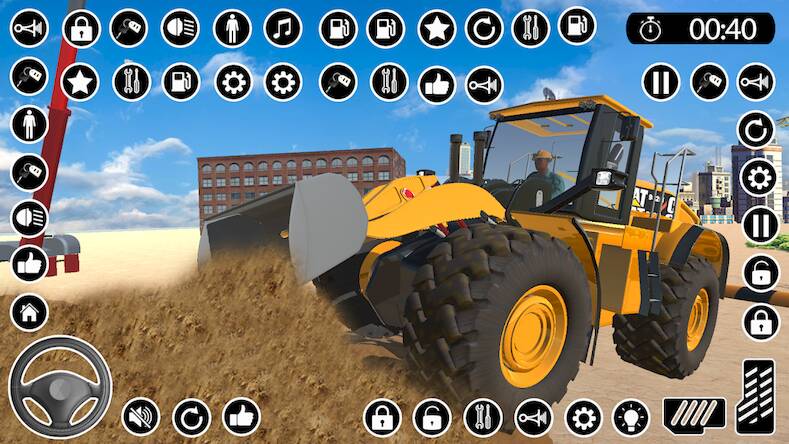 Скачать взломанную US Construction Games Sim JCB [Много денег] MOD apk на Андроид
