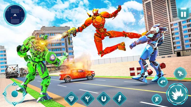 Скачать взломанную Игра с несколькими роботами 3d [Бесплатные покупки] MOD apk на Андроид