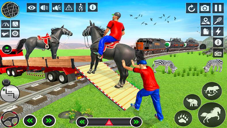 Скачать взломанную Wild Animals Transport Truck [Бесплатные покупки] MOD apk на Андроид