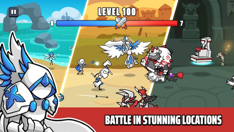 Скачать взломанную War Tactics - Cartoon Army [Много денег] MOD apk на Андроид