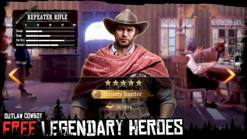 Скачать взломанную Outlaw Cowboy [Много денег] MOD apk на Андроид
