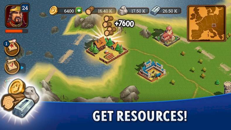 Скачать взломанную Medieval Kingdoms - Castle MMO [Много денег] MOD apk на Андроид