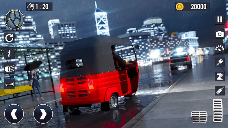 Скачать взломанную Rickshaw Driver Tuk Tuk Game [Много монет] MOD apk на Андроид