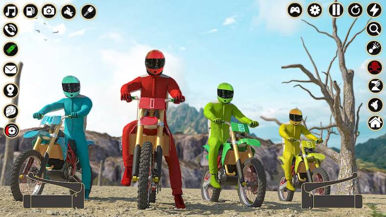 Скачать взломанную Wheelie Игры грязных велосипед [Много монет] MOD apk на Андроид