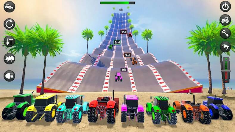 Скачать взломанную Monster Truck Mega Car Stunt [Бесплатные покупки] MOD apk на Андроид