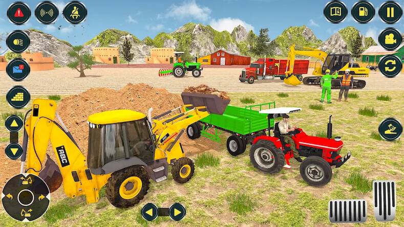 Скачать взломанную Village Excavator JCB Games [Много денег] MOD apk на Андроид
