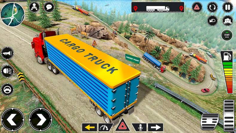 Скачать взломанную Вождение Грузовика Симулятор [Мод меню] MOD apk на Андроид