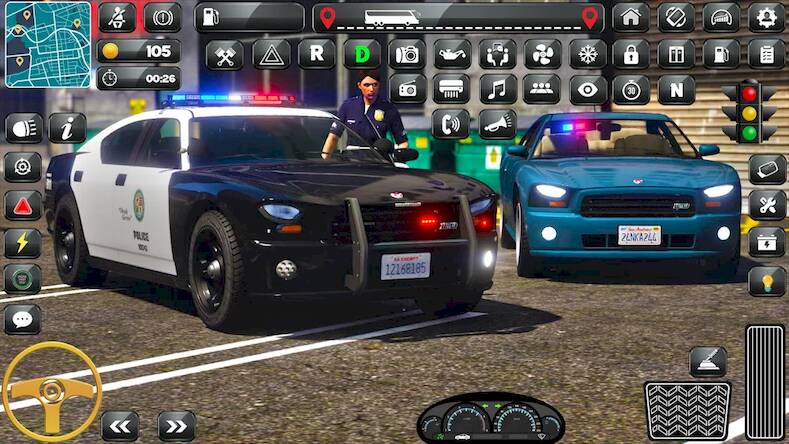 Скачать взломанную Полицейская парковка 3D-игра [Много монет] MOD apk на Андроид