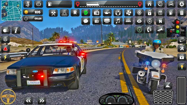 Скачать взломанную Полицейская парковка 3D-игра [Много монет] MOD apk на Андроид