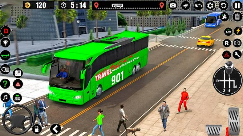 Скачать взломанную Bus Simulator: Tour Bus Driver [Много денег] MOD apk на Андроид