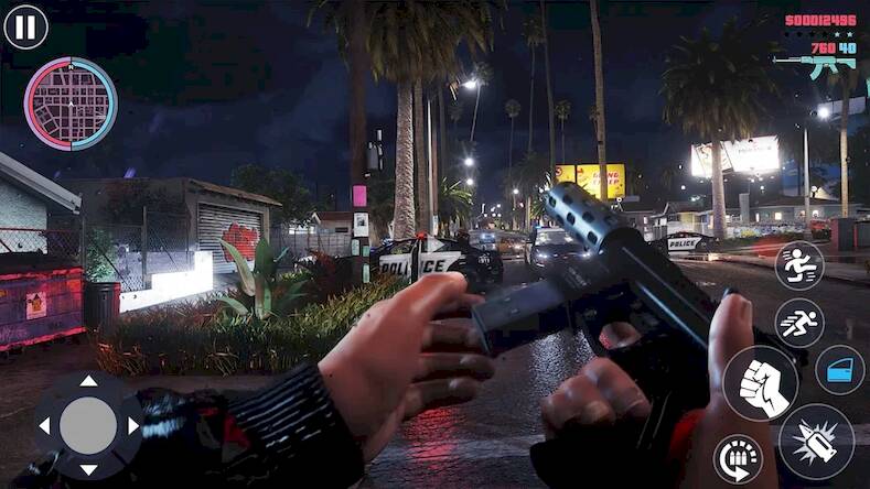 Скачать взломанную Гангстерская преступная городс [Мод меню] MOD apk на Андроид