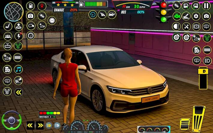 Скачать взломанную City Car Game: Driving School [Мод меню] MOD apk на Андроид