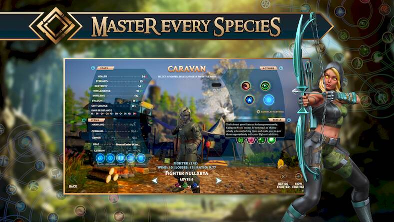 Скачать взломанную CryptoFights: Ascension [Мод меню] MOD apk на Андроид