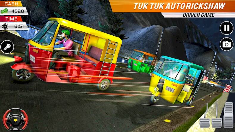 Скачать взломанную Тук Тук Авто Рикша Игры [Бесплатные покупки] MOD apk на Андроид