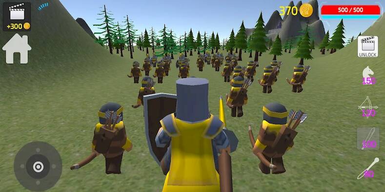 Скачать взломанную Medieval War Tiny [Бесплатные покупки] MOD apk на Андроид