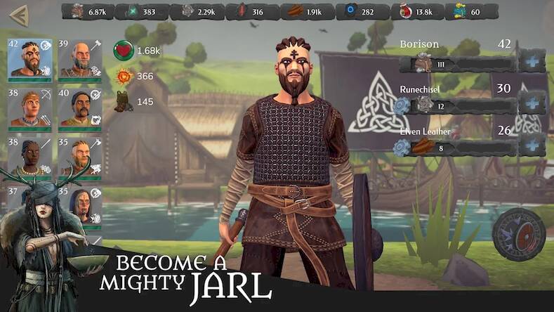 Скачать взломанную Northmen - Rise of the Vikings [Мод меню] MOD apk на Андроид