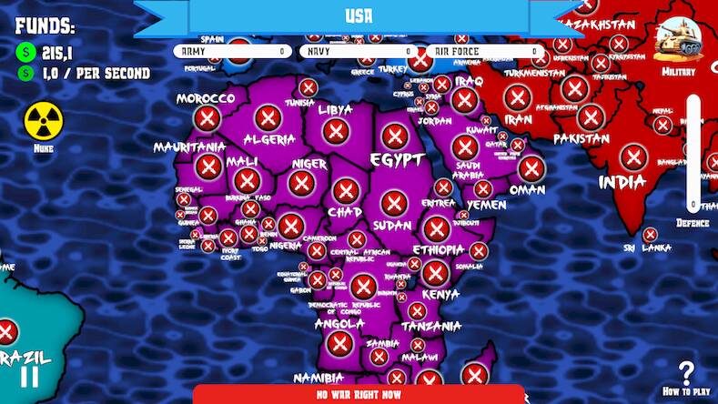 Скачать взломанную Dictators War: World No Peace [Много денег] MOD apk на Андроид
