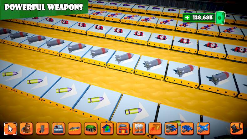 Скачать взломанную Gunsmith: Factory World Tycoon [Много денег] MOD apk на Андроид