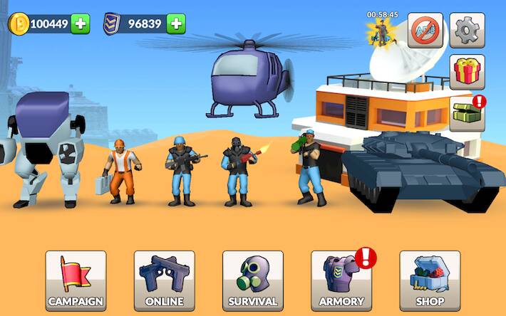 Скачать взломанную War of Generals [Мод меню] MOD apk на Андроид