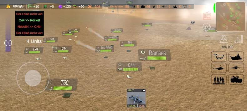 Скачать взломанную Generals RTS [Много денег] MOD apk на Андроид