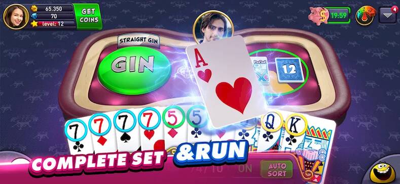 Скачать взломанную Gin Rummy Plus: Fun Card Game [Много денег] MOD apk на Андроид