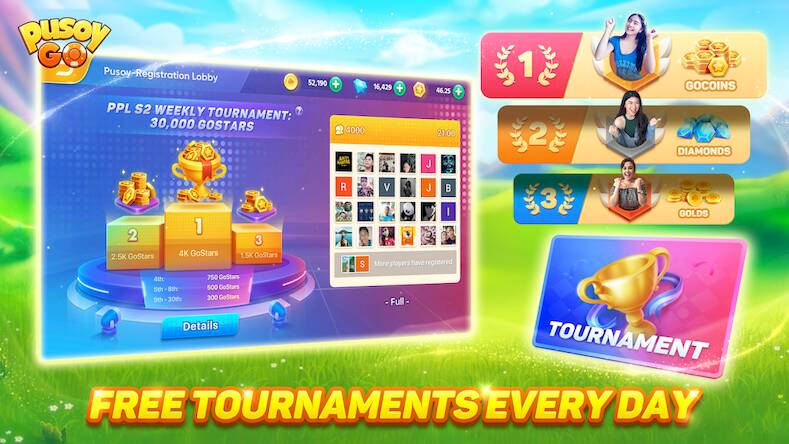 Скачать взломанную Pusoy Go-Competitive 13 Cards [Много монет] MOD apk на Андроид