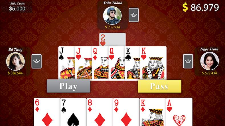 Скачать взломанную Tien Len - Thirteen [Много монет] MOD apk на Андроид