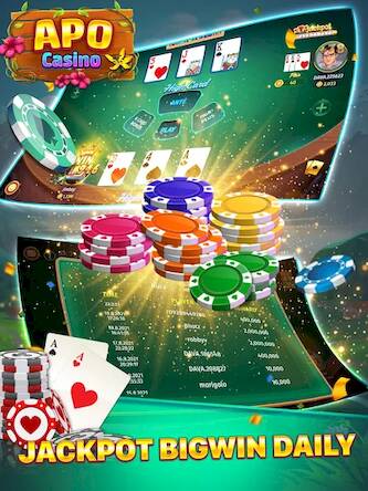 Скачать взломанную Apo Casino - Tongits 777 Slots [Много денег] MOD apk на Андроид