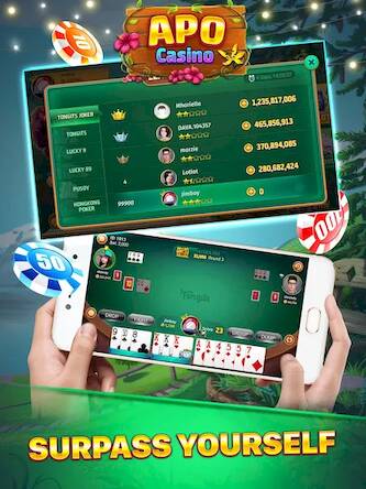 Скачать взломанную Apo Casino - Tongits 777 Slots [Много денег] MOD apk на Андроид