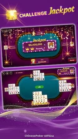 Скачать взломанную Chinese Poker Offline [Много денег] MOD apk на Андроид