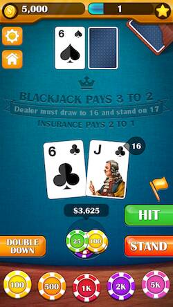 Скачать взломанную Blackjack Showdown: 21 Duel [Бесплатные покупки] MOD apk на Андроид