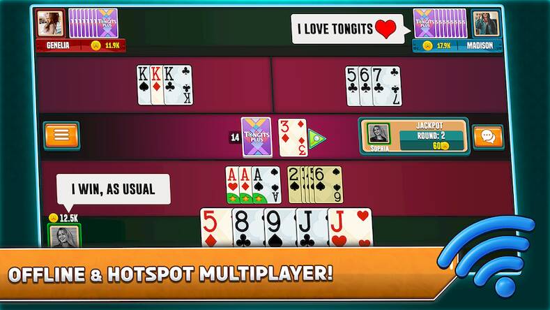 Скачать взломанную Tongits Plus - Card Game [Много денег] MOD apk на Андроид