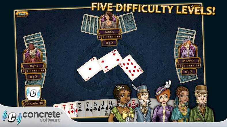 Скачать взломанную Aces® Spades [Много денег] MOD apk на Андроид