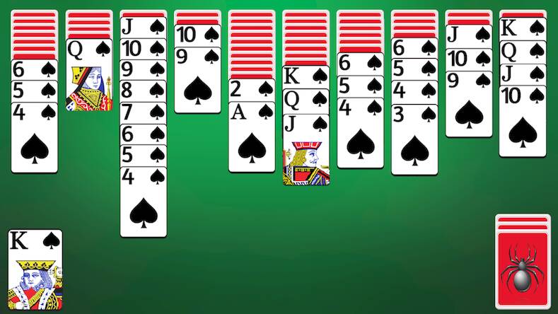 Скачать взломанную Spider Solitaire [Мод меню] MOD apk на Андроид