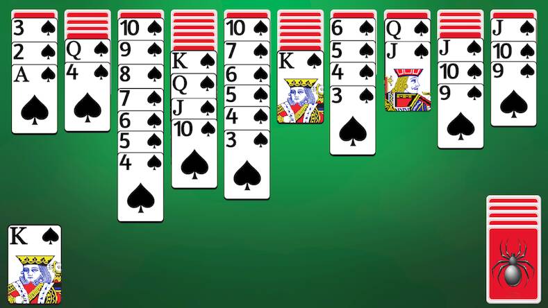 Скачать взломанную Spider Solitaire [Мод меню] MOD apk на Андроид