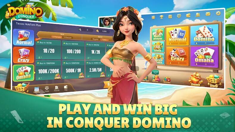Скачать взломанную Conquer Domino [Бесплатные покупки] MOD apk на Андроид