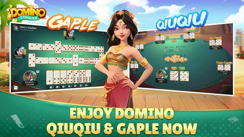 Скачать взломанную Conquer Domino [Бесплатные покупки] MOD apk на Андроид