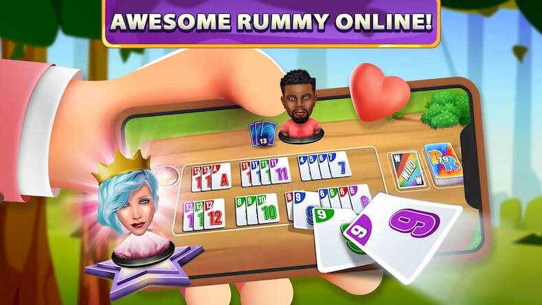 Скачать взломанную Rummy Rush - Classic Card Game [Много монет] MOD apk на Андроид