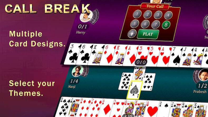 Скачать взломанную Callbreak, Ludo & 29 Card Game [Много денег] MOD apk на Андроид