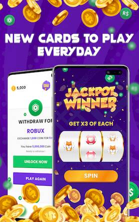 Скачать взломанную Spinbux - Robux [Много монет] MOD apk на Андроид