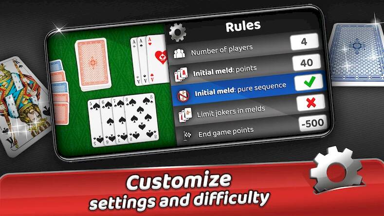 Скачать взломанную Rummy - offline card game [Бесплатные покупки] MOD apk на Андроид