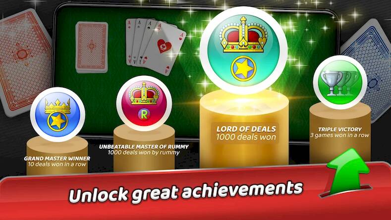 Скачать взломанную Rummy - offline card game [Бесплатные покупки] MOD apk на Андроид