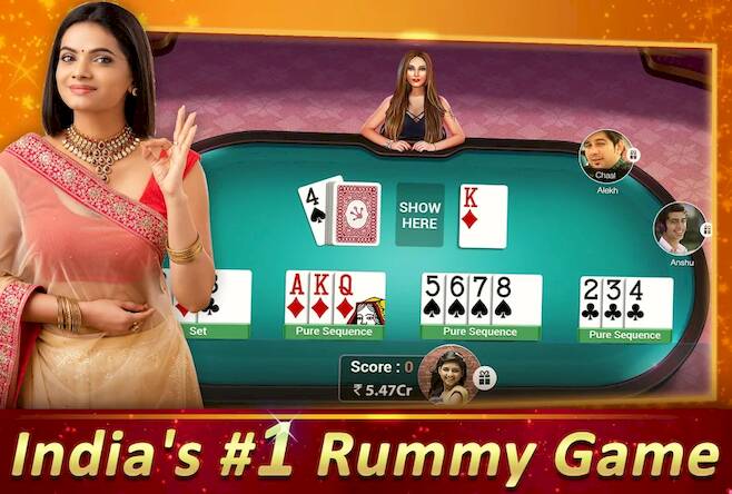 Скачать взломанную Rummy Gold (With Fast Rummy) - [Бесплатные покупки] MOD apk на Андроид