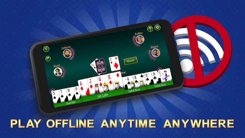Скачать взломанную Indian Rummy [Много денег] MOD apk на Андроид