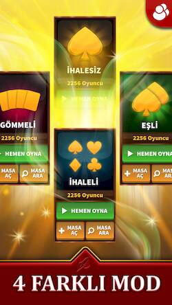 Скачать взломанную Batak Online HD - Canlı Batak [Много монет] MOD apk на Андроид