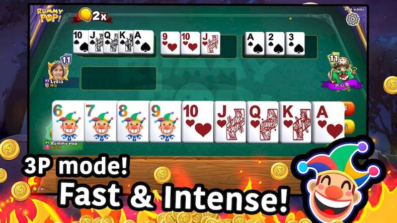 Скачать взломанную Rummy Pop! Lami Mahjong [Много монет] MOD apk на Андроид