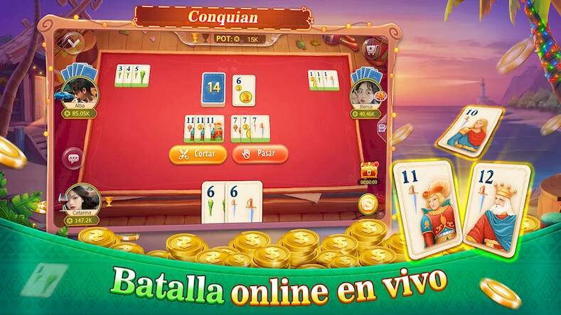 Скачать взломанную Conquian - Siete Y Media Burro [Бесплатные покупки] MOD apk на Андроид