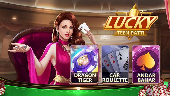 Скачать взломанную Teen Patti Lucky [Много монет] MOD apk на Андроид