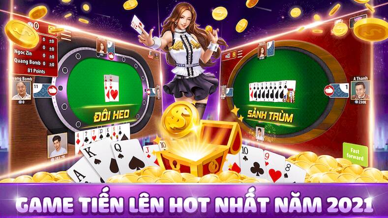 Скачать взломанную Tien Len Mien Nam [Много монет] MOD apk на Андроид